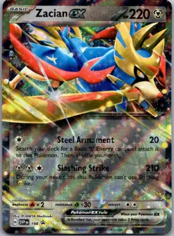 Zacian ex 198 Holo Promo Scarlet & Violet Promo Pokemon Near Mint - Image 1