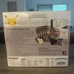 Pokemon Company TCG Celebrations ETB Pikachu 25th Anniv 2021 New Mjnor Tear - Image 3