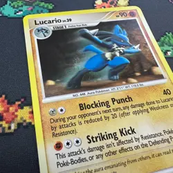 Lucario 2/17 POP Series 8 Cosmos Holo MP Pokemon TCG Vintage - Image 5