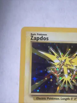 Zapdos Base Set Unlimited Holo 16/102 Pokemon - Image 2