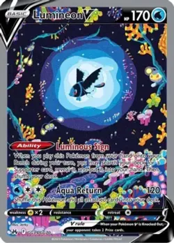 NM-Mint Lumineon V - GG39/GG70 - Ultra Rare Pokemon Crown Zenith - Image 1