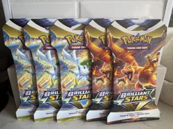 5x POKEMON TCG BRILLIANT STARS Multi ART BOOSTER PACKS NEW/SEALED🔥RARE🔥 - Image 3