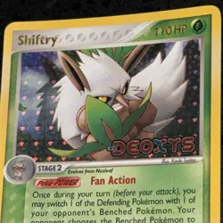 Pokemon TCG Shiftry EX Deoxys 25/107 Reverse Holo Rare - Image 3
