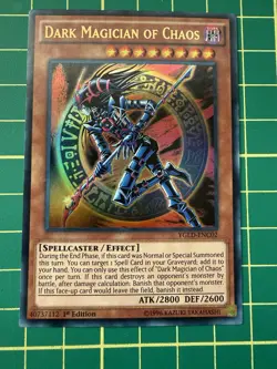 Dark Magician of Chaos YGLD-ENC02 Ultra Rare Yugioh Card - Image 1