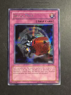 Skull Dice Yu-Gi-Oh Promo Card EDS-003 Prismatic Secret Rare Lightly Played LP - Image 1
