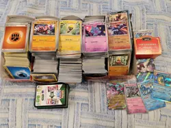 Pokemon TCG Bulk Cards 3000+ Includes Uncommon, Rare, Double Rare, Foil Cards - Image 1