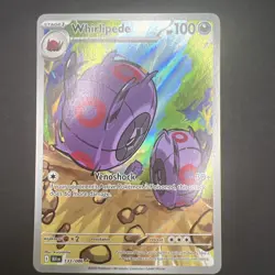 Pokemon TCG Whirlipede Holo Card 133/086 Black Bolt Illustration Rare - Image 1
