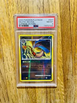 2009 Pokemon Platinum Supreme Victors #SH7 Milotic Reverse Foil PSA 8 - Image 1