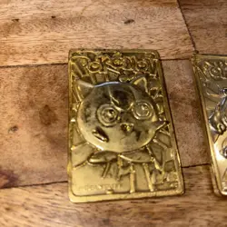 Burger King 1999 Pokemon Poliwhirl And Jigglypuff 23K Gold Plated Trading Card - Image 2