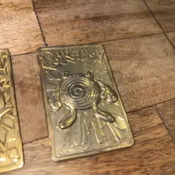 Burger King 1999 Pokemon Poliwhirl And Jigglypuff 23K Gold Plated Trading Card - Image 3
