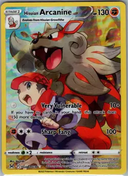 Hisuian Arcanine TG08/TG30 Lost Origin Trainer Gallery - Pokemon Card - NM - Image 1