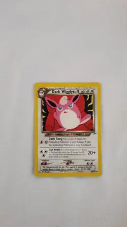 Pokemon Dark Wigglytuff TCG Non Holo Card 40/105 Uncommon 1995-2000 Nintendo. - Image 1