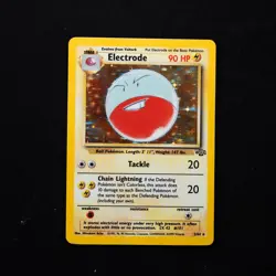 Electrode 2/64 Damaged Jungle Holo Rare Vintage Pokemon TCG Card WOTC 1999 - Image 1