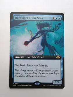 MTG Harbinger of the Seas (MH3) Modern Horizons 3 Extended Art Regular Rare 451 - Image 1