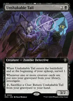 1x (339) Unshakable Tail - EXTENDED ART MTG Commander Murders at Karlov Manor NM - Image 1