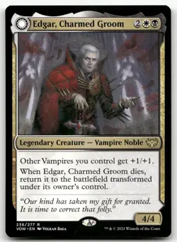 Edgar, Charmed Groom #236 (NM) Crimson Vow VOW Magic MTG - Image 1