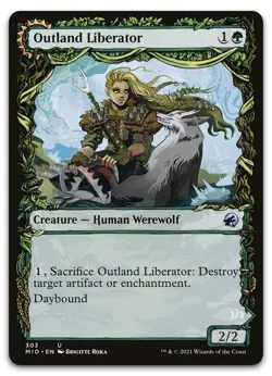 Outland Liberator (Showcase) #303 (NM) Midnight Hunt MID Magic MTG - Image 1