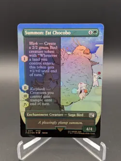 Summon: Fat Chocobo (Borderless) Final Fantasy Foil - Image 1