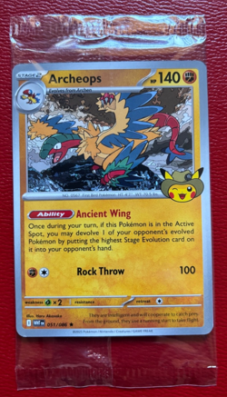 Pokemon Chicago Field Museum - Fossil Exhibit Archeops Promo Card SEALED! - Image 1