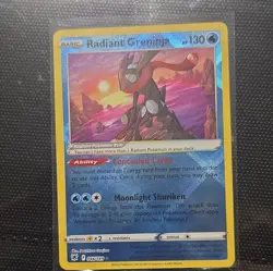 Pokemon TCG Radiant Greninja Radiant Rare Holo 046/189 Swsh10 Astral Radiance - Image 1