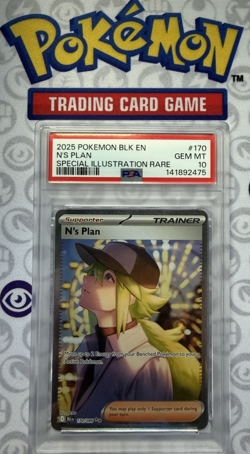 N's Plan 170/086 - Black Bolt - Special Illustration Rare - Pokemon TCG - PSA 10 - Image 1