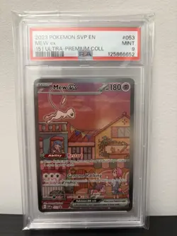2023 Pokemon SVP EN Mew ex #053 151 Ultra-Premium Collection PSA 9 MINT - Image 1