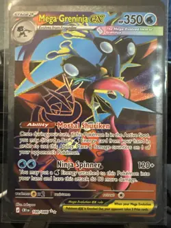 Pokemon TCG Mega Greninja Ex 100/86 Chaos Rising EN pack fresh - Image 1