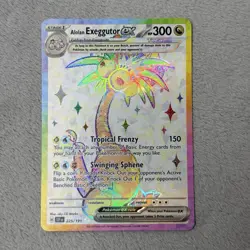 Alolan Exeggutor ex - Ultra Rare SV08: Surging Sparks 225/191 Pokemon TCG NM - Image 3