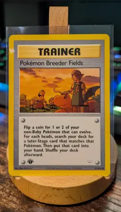 1st Edition Pokemon Breeder Fields Neo Revelation 62/64 NM - Image 1