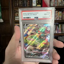 2020 Pokemon SWSH #142 FA Snorlax VMAX PSA 10 GEM MINT - Image 1