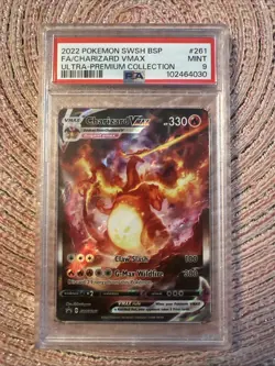 2022 POKEMON SWSH BSP FA/CHARIZARD VMAX ULTRA-PREMIUM COLLECTION PSA 9 - Image 1