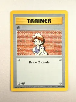 Bill 91/102 1st Edition WOTC Base Set 1999 Pokemon - Image 1