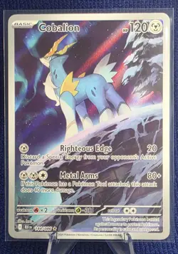 Pokemon TCG Cobalion Illustration Rare Black Bolt 144/086 - Image 1