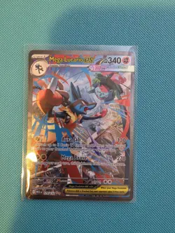 Pokemon TCG Mega Lucario EX 179/132 Sir Mega Evolutions NM - Image 1
