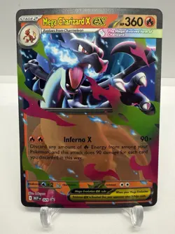 Pokemon Mega Charizard X ex 029 Mega Evolution Holo Black Star Promo Near Mint - Image 1