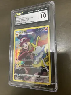 Braixen 2022 Pokemon Silver Tempest Holo TG01/TG30 CGC 10 GEM MINT - Image 1