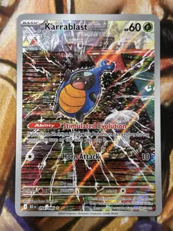 Pokemon Karrablast Illustration Rare 094/086 Black Bolt IR English Full Art - NM - Image 1