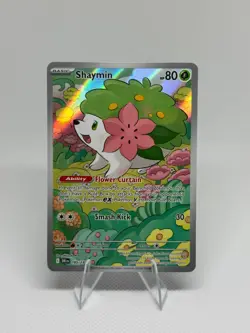 Pokemon Shaymin 185/182 Illustration Rare SV Destined Rivals NM - Image 1