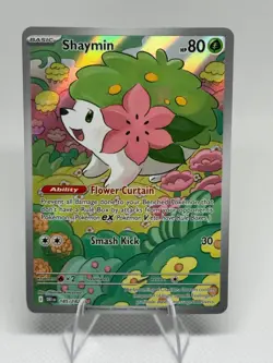 Pokemon Shaymin 185/182 Illustration Rare SV Destined Rivals NM - Image 2