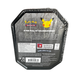 Pokemon Celebrations Tin Dark Sylveon V 25th Anniversary 6 Booster Packs Sealed - Image 3