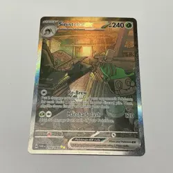 Sinistcha ex & Poltchageist Holo EX Twilight Masquerade Pokemon TCG (2) - Image 1