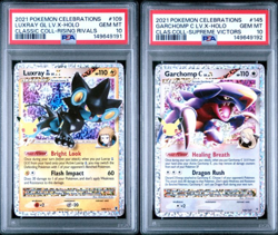SEQUENTIAL PSA 10 LUXRAY GL LV .X 109 GARCHOMP C LV .X 145 CELEBRATIONS POKEMON - Image 1