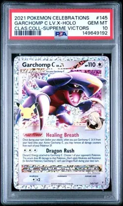 SEQUENTIAL PSA 10 LUXRAY GL LV .X 109 GARCHOMP C LV .X 145 CELEBRATIONS POKEMON - Image 4