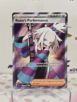Pokemon TCG Roxie's Performance 112/086 Chaos Rising Full Art Holo - Image 1