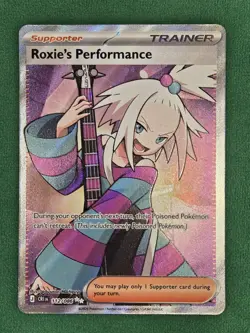 Pokemon TCG Roxie's Performance 112/086 Chaos Rising Full Art Holo - Image 3