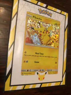 Pokemon TCG Pikachu Shining Fates 25/25 Holo Promo - Image 2