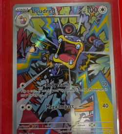Pokemon TCG Loudred SV04 Paradox Rift 212/182 Holo Illustration Rare EN - Image 1
