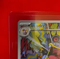 Pokemon TCG Loudred SV04 Paradox Rift 212/182 Holo Illustration Rare EN - Image 3