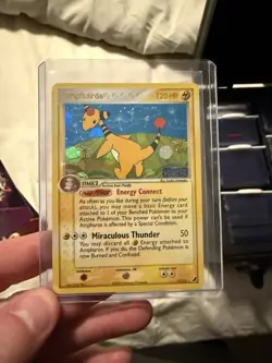 Pokemon TCG - Ampharos EX Unseen Forces 1/115 Reverse Holo Stamped Rare - Image 1