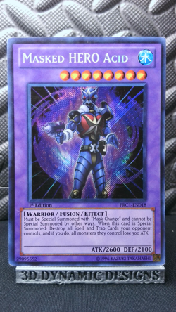| Yugioh Masked HERO Acid PRC1-EN018 1st Secret 2012 Premium Collection LP 🔥 | - Image 1